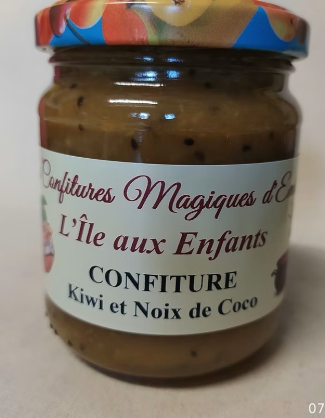 Confiture Kiwi et Noix de Coco