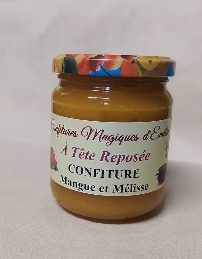 Confiture Mangue et Mélisse